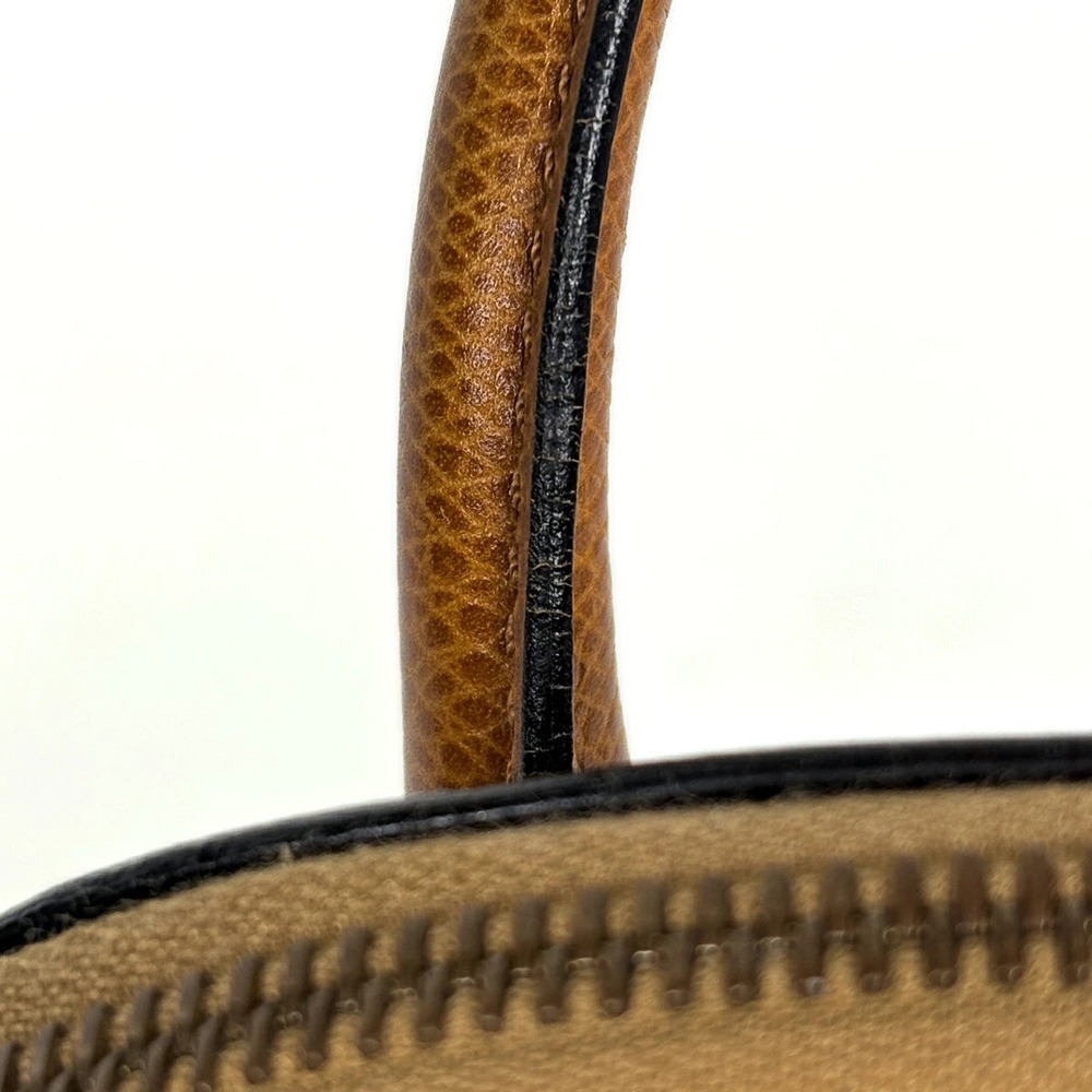 Celine logo handbag shoulder bag leather brown - Picture 5 of 7